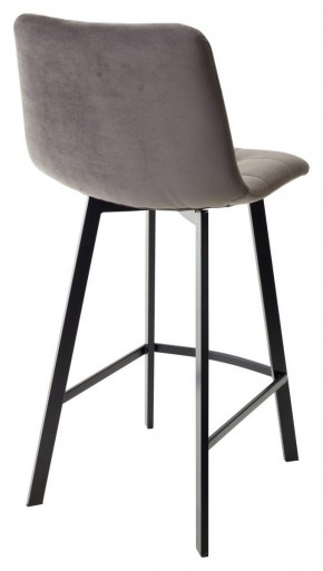 Полубарный стул CHILLI-QB SQUARE графит #14, велюр / черный каркас (H=66cm) М-City в Тюмени - tumen.ok-mebel.com | фото 3