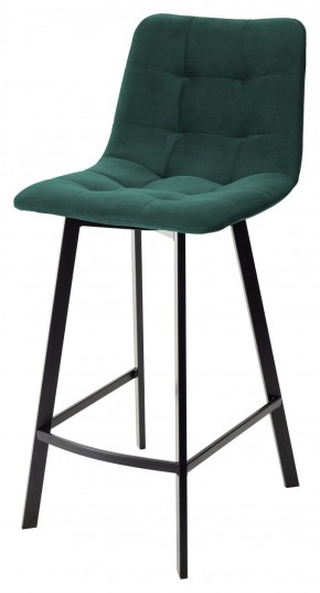 Полубарный стул CHILLI-QB SQUARE зеленый #19, велюр / черный каркас (H=66cm) М-City в Тюмени - tumen.ok-mebel.com | фото 1