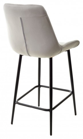 Полубарный стул ХОФМАН, цвет H-09 Светло-серый, велюр / черный каркас H=63cm М-City в Тюмени - tumen.ok-mebel.com | фото 6