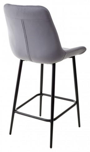 Полубарный стул ХОФМАН, цвет H-14 Серый, велюр / черный каркас H=63cm М-City в Тюмени - tumen.ok-mebel.com | фото 5