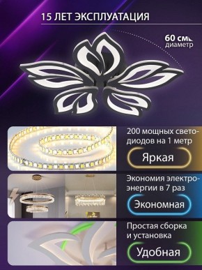 Потолочная люстра Natali Kovaltseva FORTUNA LED LAMPS 81107/5C в Тюмени - tumen.ok-mebel.com | фото 5