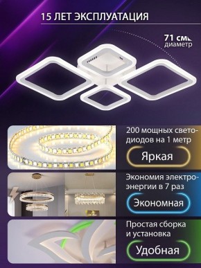 Потолочная люстра Natali Kovaltseva OPTI LED LAMPS 81108/1C в Тюмени - tumen.ok-mebel.com | фото 5
