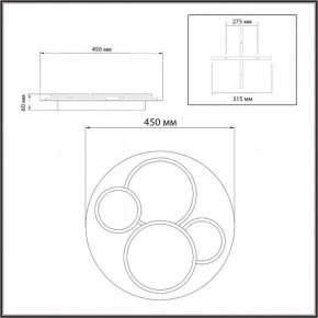 Потолочная люстра Sonex Pine 7734/60L в Тюмени - tumen.ok-mebel.com | фото 9