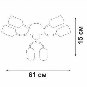 Потолочная люстра Vitaluce V2823 V2823-1/6PL в Тюмени - tumen.ok-mebel.com | фото
