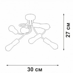 Потолочная люстра Vitaluce V3928 V3928-1/6PL в Тюмени - tumen.ok-mebel.com | фото 4