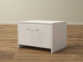 PROxSON Тумба Varna (ЛДСП Белая+экокожа Белый/Белый) 51x40 в Тюмени - tumen.ok-mebel.com | фото