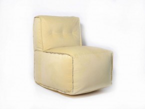 Прямое модульное бескаркасное кресло Комфорт (Желтый велюр) в Тюмени - tumen.ok-mebel.com | фото