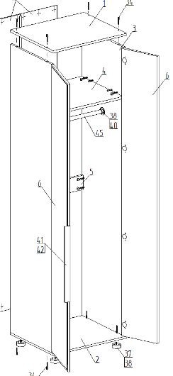 Шкаф 2-ств. для одежды "Лео" в Тюмени - tumen.ok-mebel.com | фото 2