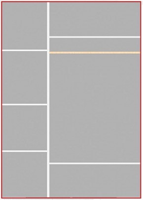 Шкаф 3-х дверный Ольга-1Н для одежды и белья в Тюмени - tumen.ok-mebel.com | фото 4