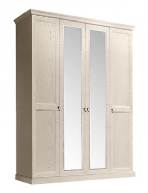 Шкаф 4-х дверный (2 зеркала) для платья и белья Венеция дуб седан (ВНШ1/4) в Тюмени - tumen.ok-mebel.com | фото