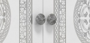 Шкаф 4-х дверный с зеркалами (12.244) Грация (белый/серебро) в Тюмени - tumen.ok-mebel.com | фото 2