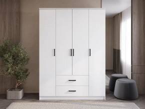 Шкаф 4-х створчатый Титан (белый) в Тюмени - tumen.ok-mebel.com | фото