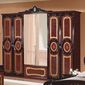 Шкаф 6-и дверный с зеркалами (01.146) Роза (могано) в Тюмени - tumen.ok-mebel.com | фото 1