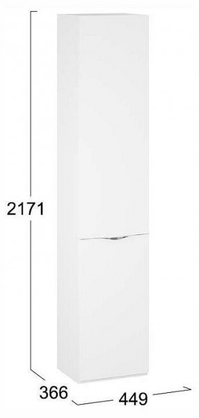 Шкаф для белья Глосс СМ-319.07.011 в Тюмени - tumen.ok-mebel.com | фото 4
