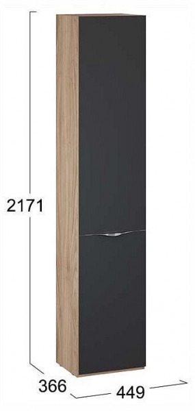 Шкаф для белья Глосс СМ-319.07.011 в Тюмени - tumen.ok-mebel.com | фото 4