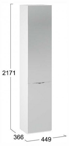 Шкаф для белья Глосс СМ-319.07.012 в Тюмени - tumen.ok-mebel.com | фото 4
