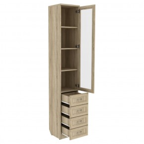 Шкаф для книг с ящиками узкий арт. 205 в Тюмени - tumen.ok-mebel.com | фото