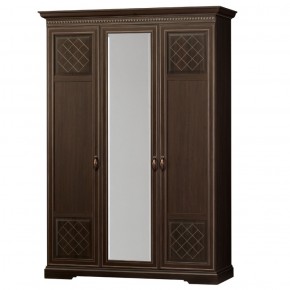 Шкаф для одежды 3-дверный №800 Парма Дуб нортон темный в Тюмени - tumen.ok-mebel.com | фото