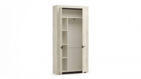 Шкаф для одежды 33.18 "Лючия" (бетон пайн белый / венге / белый) в Тюмени - tumen.ok-mebel.com | фото 2
