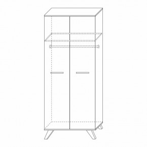 Шкаф для одежды 800 Вега Скандинавия в Тюмени - tumen.ok-mebel.com | фото 7