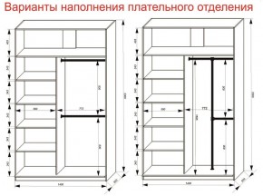 Шкаф-купе 1400 серии SOFT D8+D2+B2+PL4 (2 ящика+F обр.штанга) профиль «Графит» в Тюмени - tumen.ok-mebel.com | фото 7