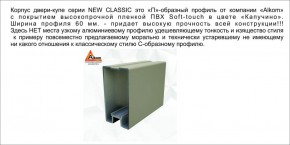 Шкаф-купе 1500 серии NEW CLASSIC K3+K3+B2+PL1 (2 ящика+1 штанга) профиль «Капучино» в Тюмени - tumen.ok-mebel.com | фото 5