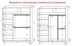 Шкаф-купе 1800 серии SOFT D1+D3+B2+PL1 (2 ящика+1штанга) профиль «Графит» в Тюмени - tumen.ok-mebel.com | фото 7