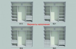 Шкаф-купе 1950 серии SILVER S3+S1+S3Z B22+PL2 (по 2 ящика лев/прав+1штанга+1 полка) профиль «Серебро» в Тюмени - tumen.ok-mebel.com | фото 5