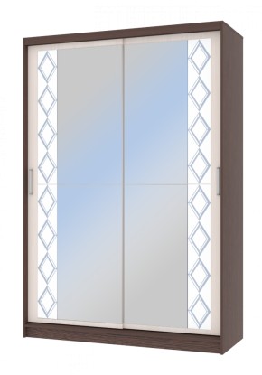 Шкаф-купе Флоренция 1,5 с 2 зеркалами в Тюмени - tumen.ok-mebel.com | фото 2