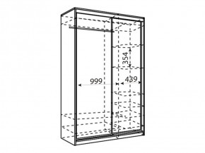 Шкаф-купе Рене 1500 вариант 2 (Зеркало/Зеркало) в Тюмени - tumen.ok-mebel.com | фото 2