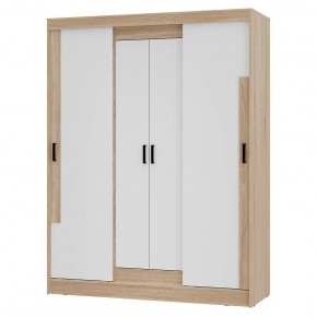 Шкаф-купе Смарт ШКК-06 (дуб сонома/белый) в Тюмени - tumen.ok-mebel.com | фото 2