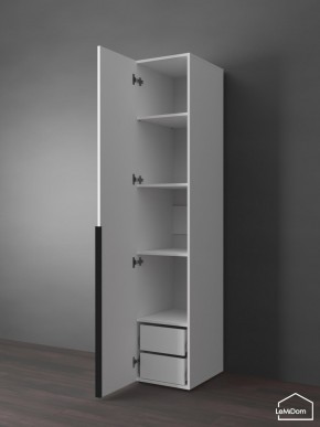 Шкаф Linnea MHR-1-4 2050х400х510 (Белый-М 11.1.1) в Тюмени - tumen.ok-mebel.com | фото 5