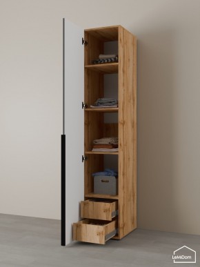 Шкаф Linnea MHR-1-4 2050х400х510 (ДВ-М 11.1.25) в Тюмени - tumen.ok-mebel.com | фото 5
