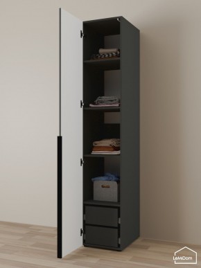 Шкаф Linnea MHR-1-4 2050х400х510 (Графит-М 11.1.25) в Тюмени - tumen.ok-mebel.com | фото 5