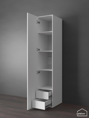 Шкаф Linnea MHR-1PO-4 2050х400х510 (Белый-М 11.1.2) в Тюмени - tumen.ok-mebel.com | фото 4