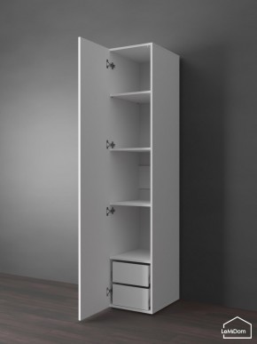 Шкаф Linnea MHR-1PO-4 2050х400х510 (Белый-М 11.1.2) в Тюмени - tumen.ok-mebel.com | фото 5