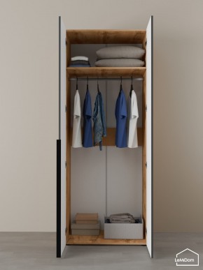 Шкаф Linnea MHR-2 2050х800х510 (ДВ-М 11.1.25) в Тюмени - tumen.ok-mebel.com | фото 4