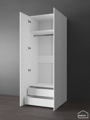 Шкаф Linnea MHR-2PO-3 2050х800х510 (Белый-М 11.1.2) в Тюмени - tumen.ok-mebel.com | фото 5