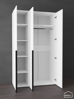 Шкаф Linnea MHR-3-1 2050х1200х510 (Белый-М 11.1.2) в Тюмени - tumen.ok-mebel.com | фото 4