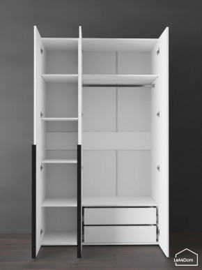 Шкаф Linnea MHR-3-2 2050х1200х510 (Белый-М 11.1.2) в Тюмени - tumen.ok-mebel.com | фото 5