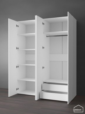 Шкаф Linnea MHR-4PO-2 2050х1600х510 (Белый-М 11.1.1) в Тюмени - tumen.ok-mebel.com | фото 6
