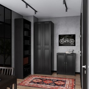 Шкаф МАКС двухстворчатый, цвет Дуб Венге в Тюмени - tumen.ok-mebel.com | фото 4