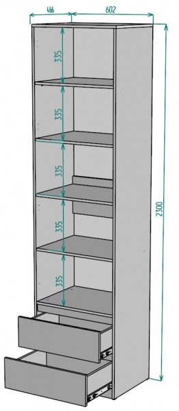 Шкаф Мальта H163 в Тюмени - tumen.ok-mebel.com | фото 2