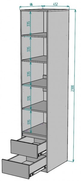 Шкаф Мальта H168 в Тюмени - tumen.ok-mebel.com | фото 2