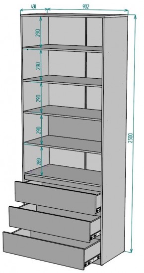 Шкаф Мальта H170 в Тюмени - tumen.ok-mebel.com | фото 2