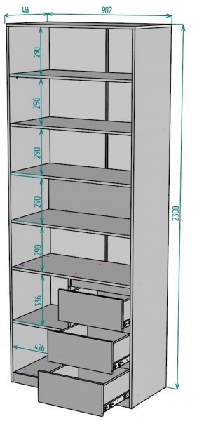 Шкаф Мальта H190 в Тюмени - tumen.ok-mebel.com | фото 2