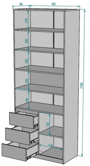 Шкаф Мальта H191 в Тюмени - tumen.ok-mebel.com | фото 2