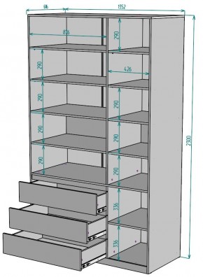 Шкаф Мальта H211 в Тюмени - tumen.ok-mebel.com | фото 2