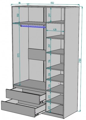 Шкаф Мальта H217 в Тюмени - tumen.ok-mebel.com | фото 2