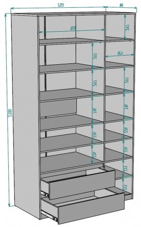 Шкаф Мальта H219 в Тюмени - tumen.ok-mebel.com | фото 2